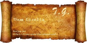 Thum Gizella névjegykártya